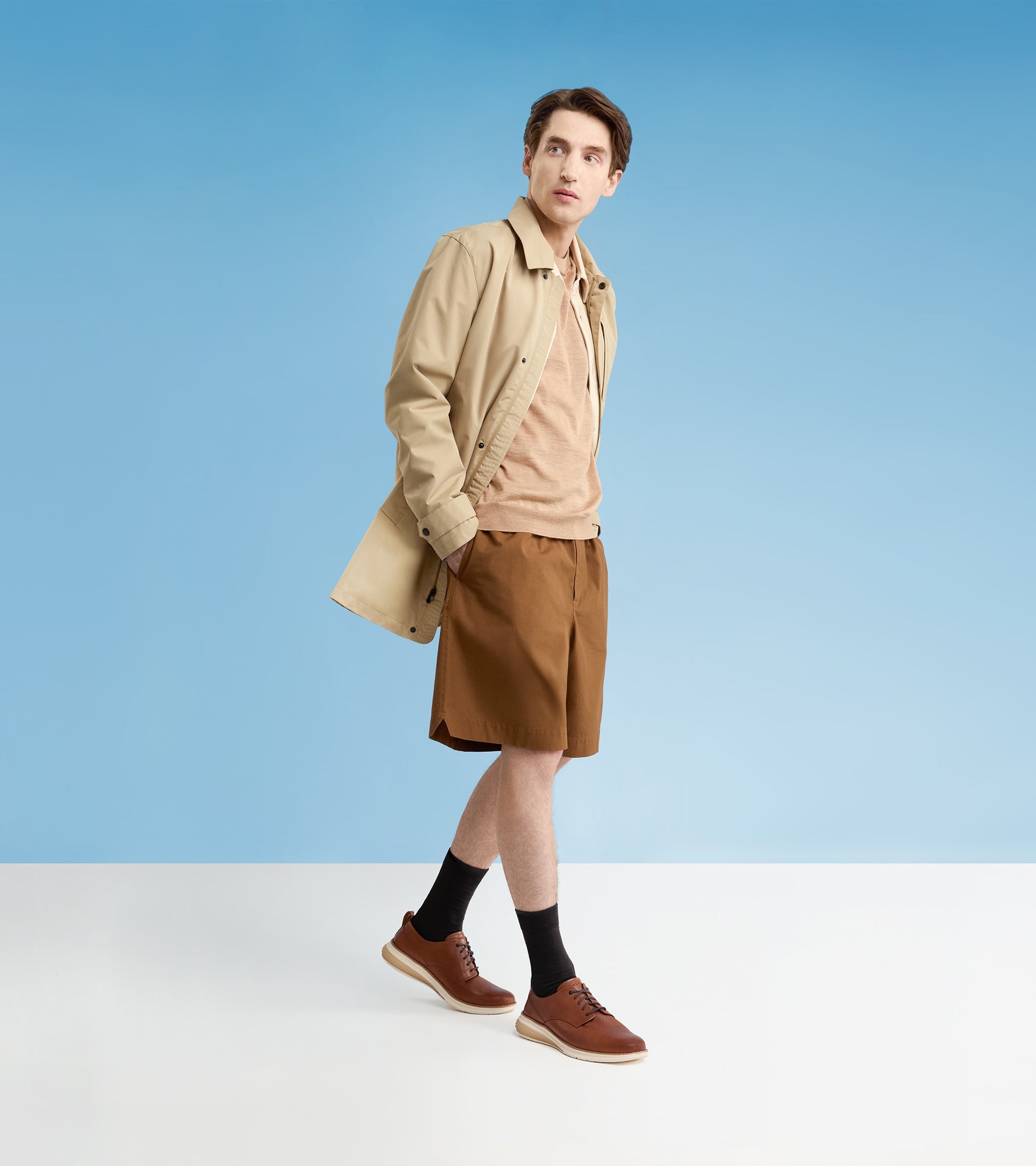 C40491:BRITISH TAN / IVORY / CH DARK CHOCOLATE