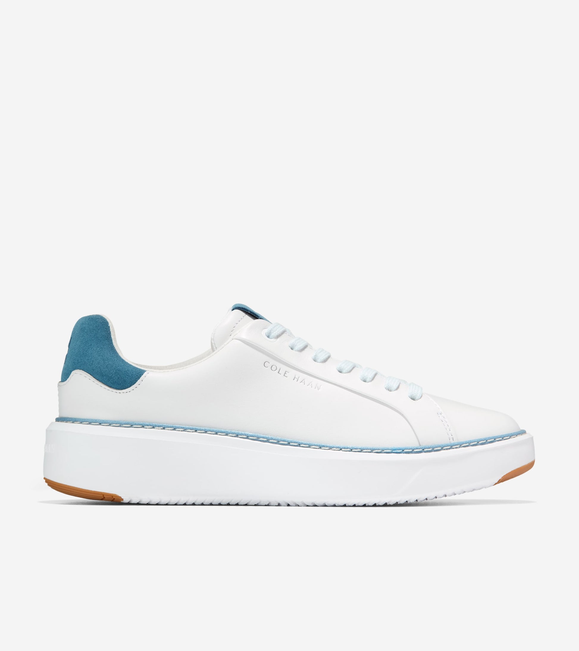 W37810:WHITE LTHR / PROVINCIAL BLUE SDE