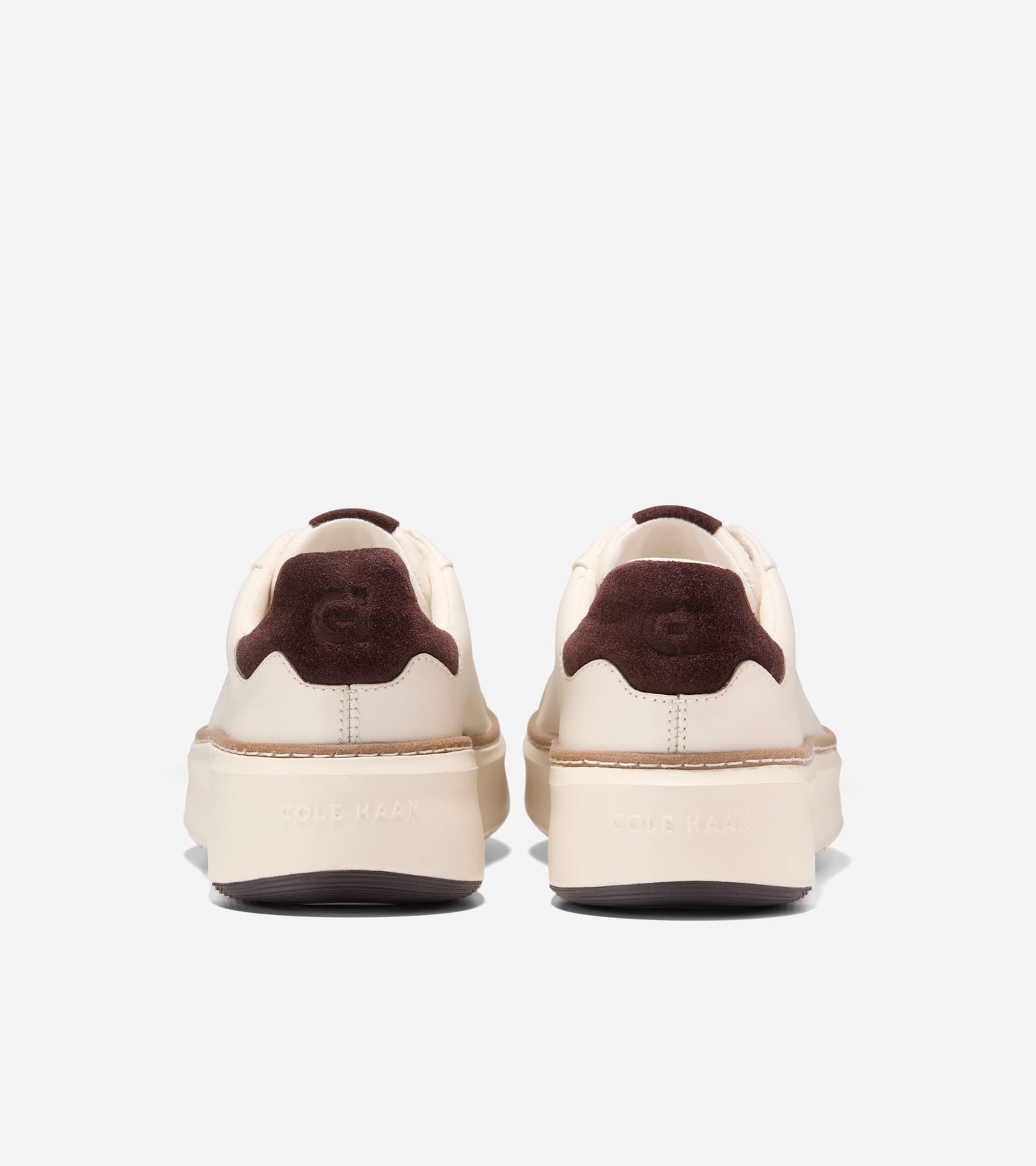 W34763:IVORY/DK CHOCOLATE SUEDE/IVORY
