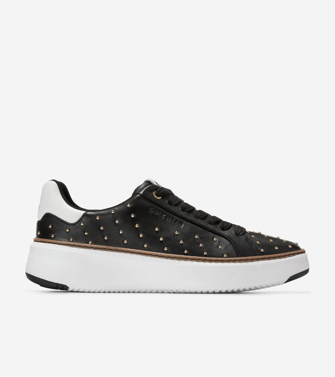 W34193:BLACK LTR/GOLD STUDS